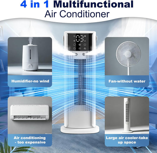 Terraspire F20 Portable Air Conditioner 4-in-1 Evaporative Cooler Fan White