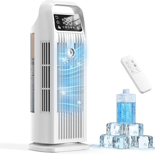Zenolix KF1 Portable Air Conditioner 6-in-1 Evaporative Cooler 1200ml Sugar White